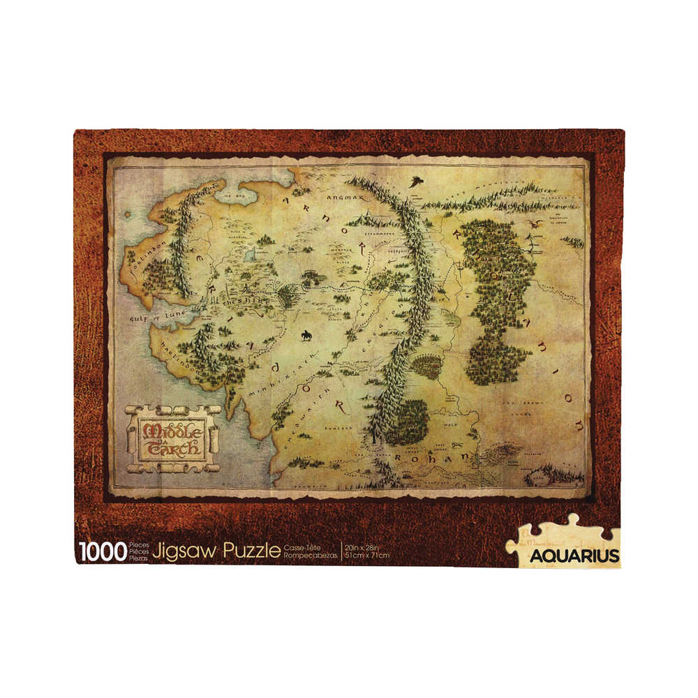 The Hobbit Map 1000 Piece Jigsaw Puzzle