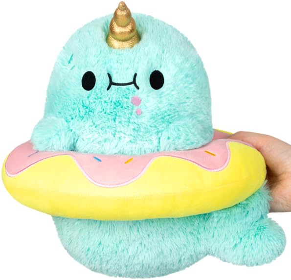 Squishable / Mini Sparkles The Narwhal in Donut Plush