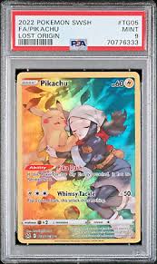 2022 Pokemon SWSH - FA/Pikachu - Lost Origin - PSA 9