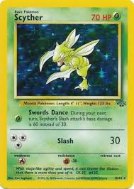 1999 Pokemon - Scyther - PSA 8