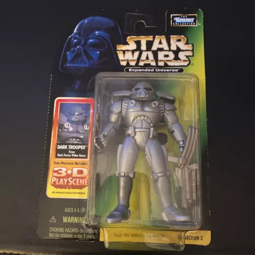1998 Star Wars Dark Trooper Dark Forces POTF