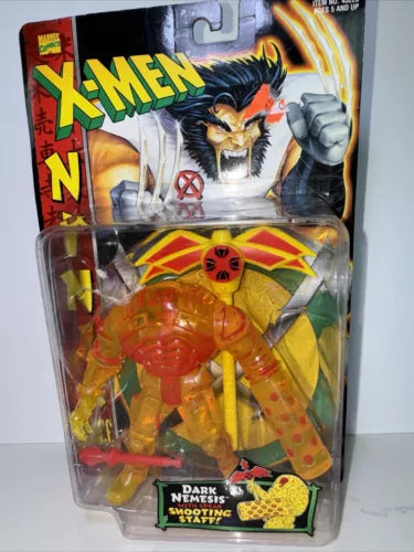 1996 ToyBiz Marvel X-Men Ninja Force Dark Nemesis with Spear Shooting