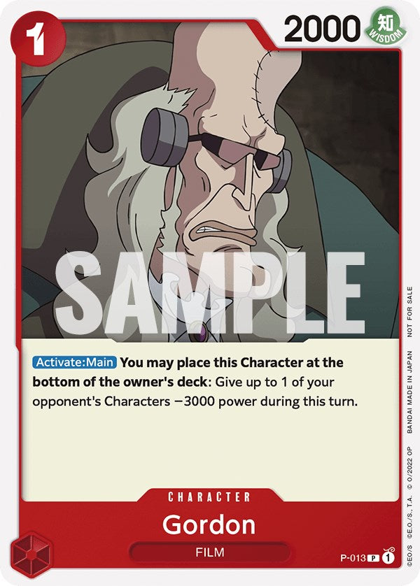 Gordon (One Piece Film Red) [One Piece Promotion Cards] | A1Comics