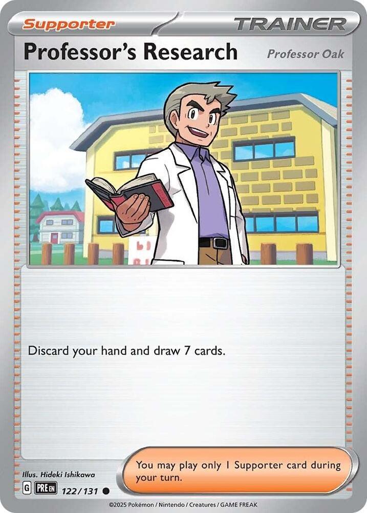 Professor's Research (122/131) [Professor Oak] [Scarlet & Violet: Prismatic Evolutions] | A1Comics