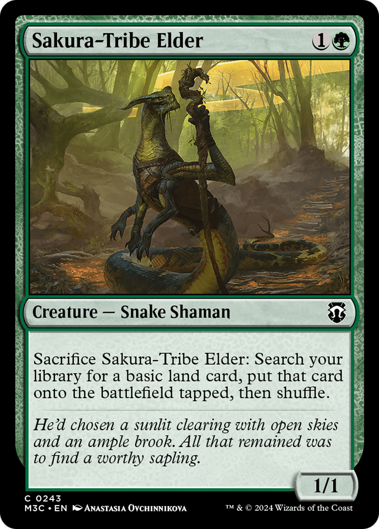 Sakura-Tribe Elder (Ripple Foil) [Modern Horizons 3 Commander] | A1Comics