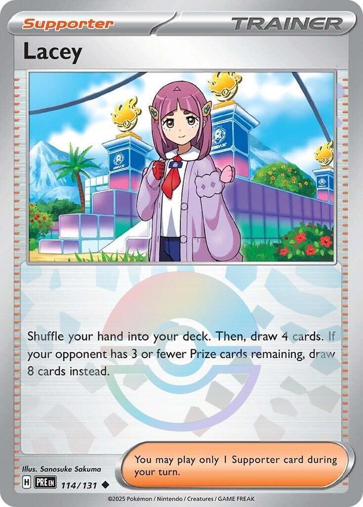 Lacey (114/131) (Poke Ball Pattern) [Scarlet & Violet: Prismatic Evolutions] | A1Comics