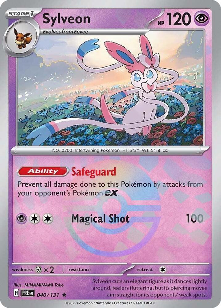 Sylveon (040/131) (Poke Ball Pattern) [Scarlet & Violet: Prismatic Evolutions] | A1Comics