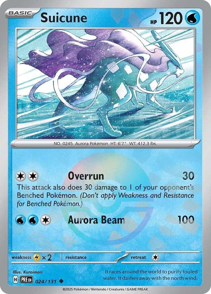 Suicune (024/131) (Poke Ball Pattern) [Scarlet & Violet: Prismatic Evolutions] | A1Comics