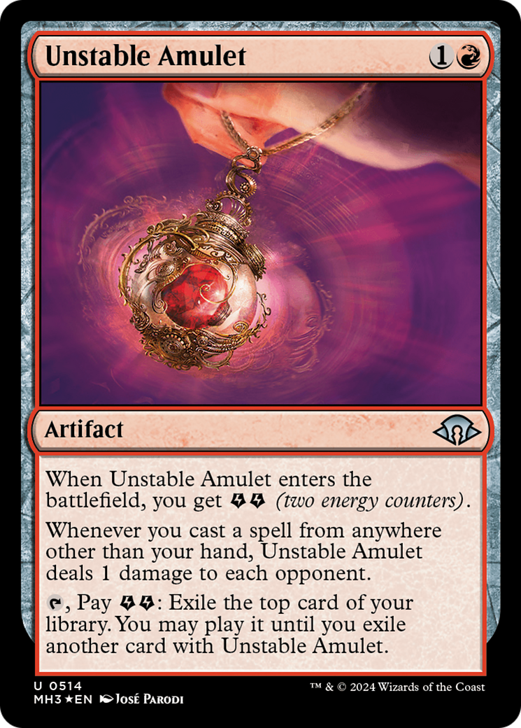 Unstable Amulet (Ripple Foil) [Modern Horizons 3] | A1Comics