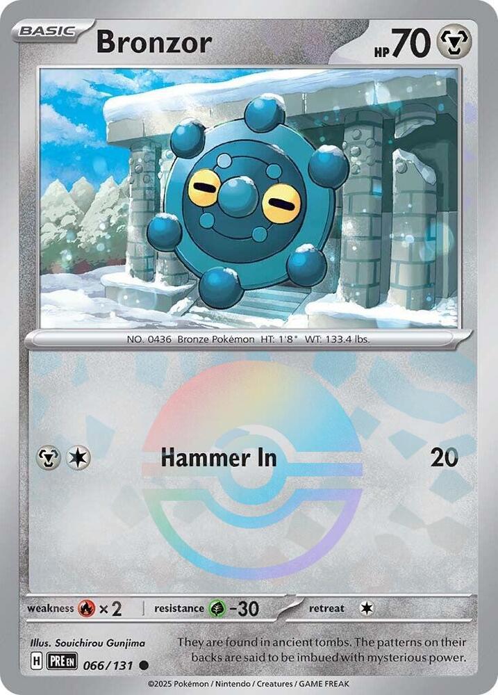 Bronzor (066/131) (Poke Ball Pattern) [Scarlet & Violet: Prismatic Evolutions] | A1Comics