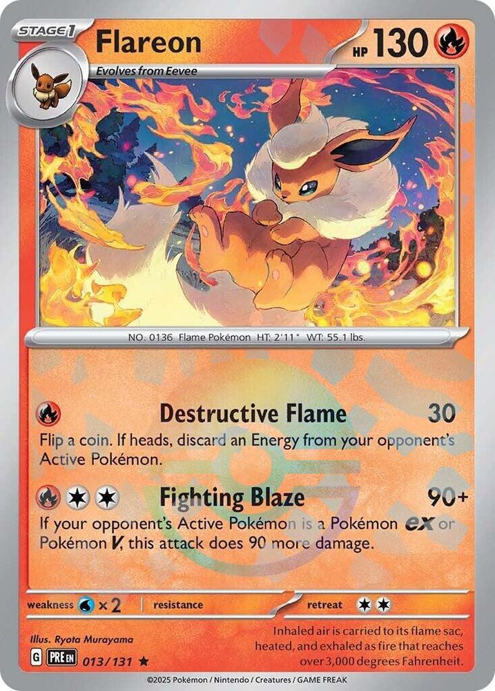 Flareon (013/131) (Poke Ball Pattern) [Scarlet & Violet: Prismatic Evolutions] | A1Comics