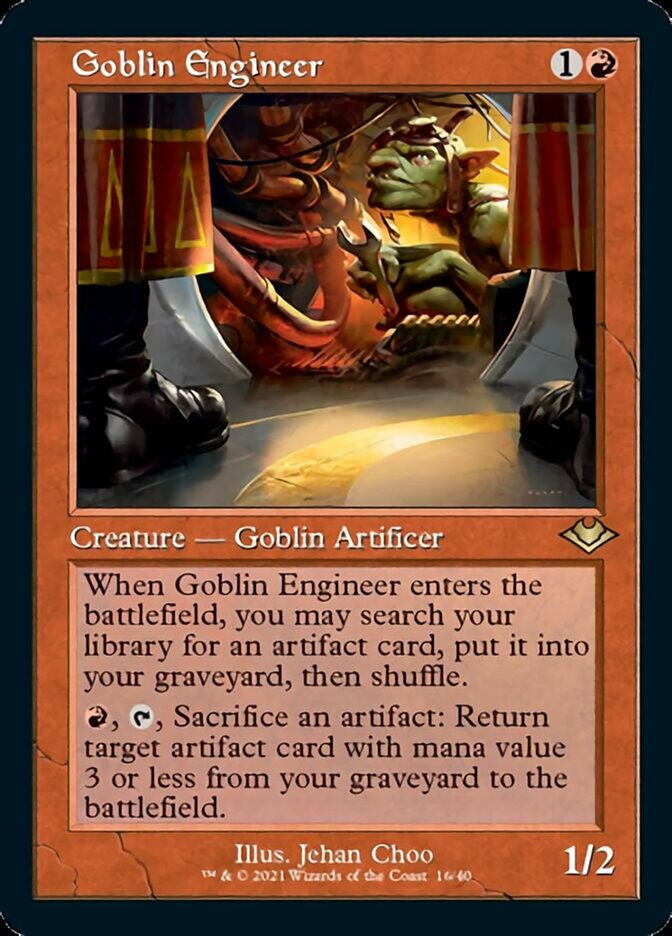 Goblin Engineer (Retro Foil Etched) [Modern Horizons] | A1Comics