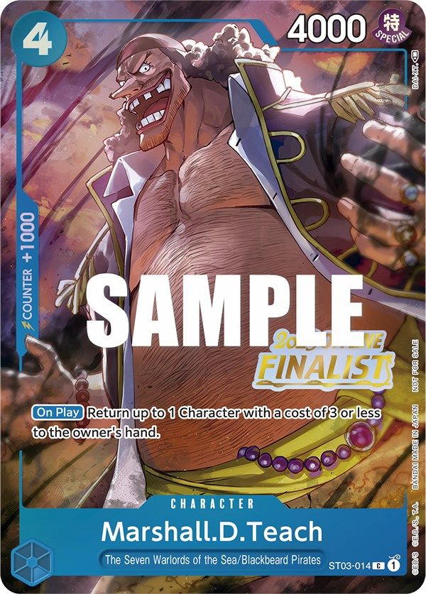 Marshall.D.Teach (Offline Regional 2023) [Finalist] [One Piece Promotion Cards] | A1Comics