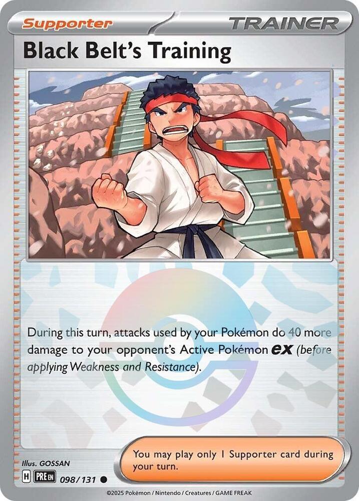 Black Belt's Training (098/131) (Poke Ball Pattern) [Scarlet & Violet: Prismatic Evolutions] | A1Comics