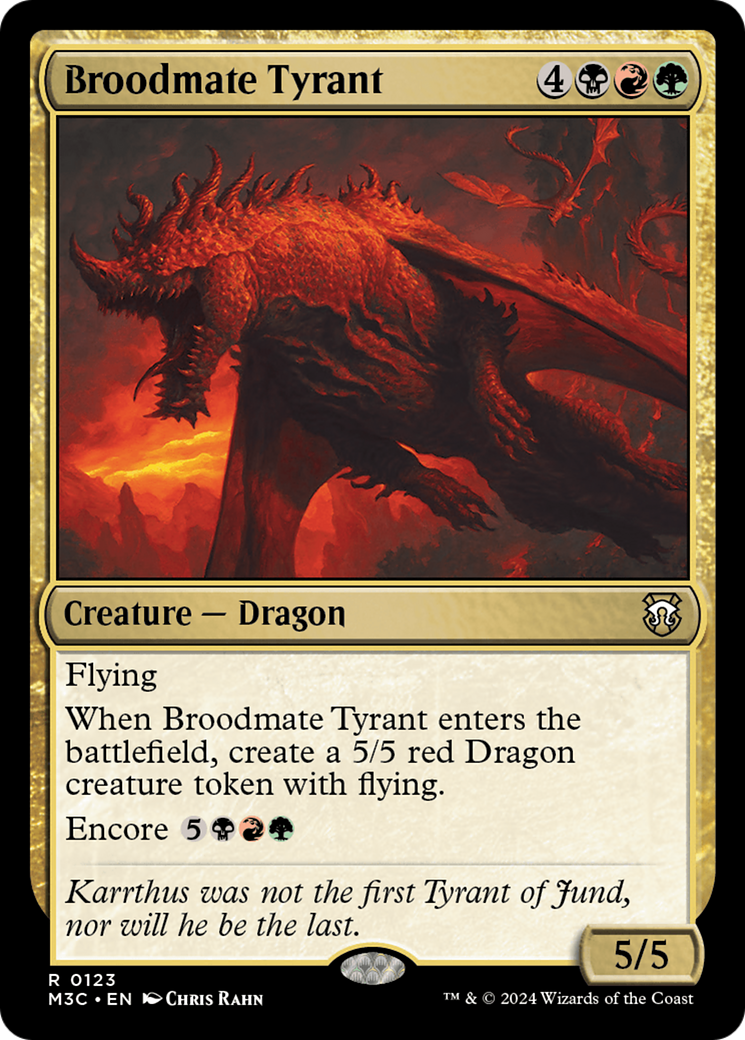 Broodmate Tyrant (Extended Art) (Ripple Foil) [Modern Horizons 3 Commander] | A1Comics