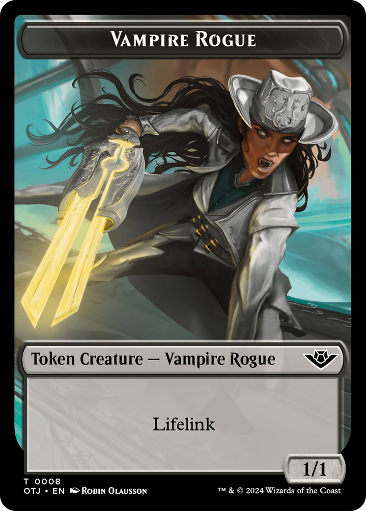 Vampire Rogue Token [Outlaws of Thunder Junction Tokens] | A1Comics