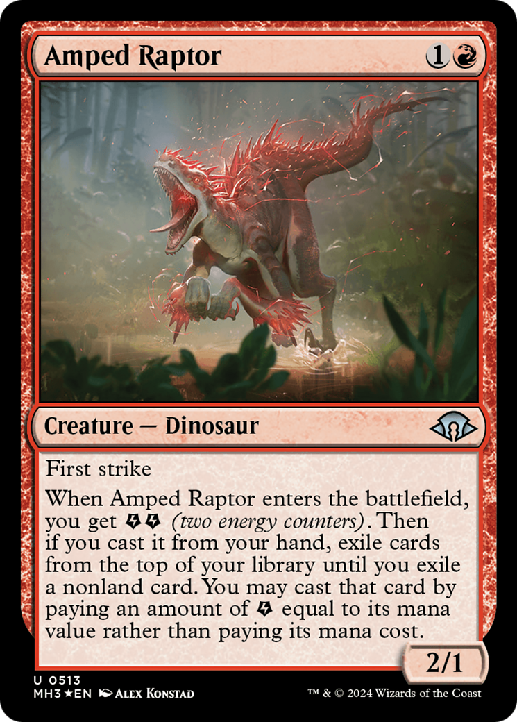 Amped Raptor (Ripple Foil) [Modern Horizons 3] | A1Comics