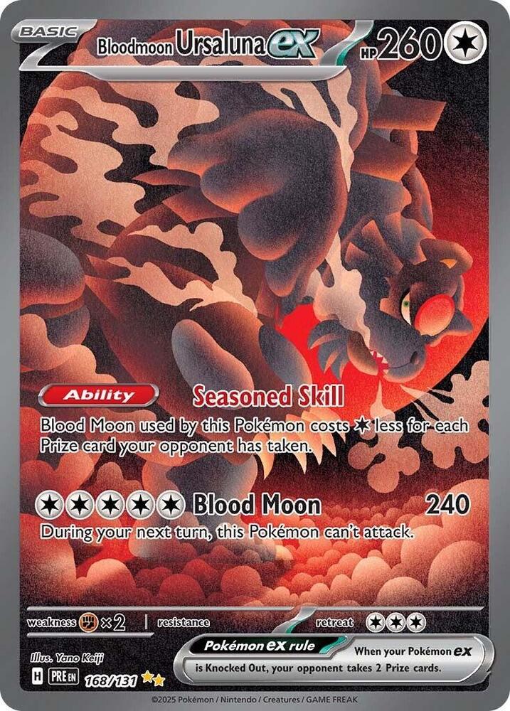 Bloodmoon Ursaluna ex (168/131) [Scarlet & Violet: Prismatic Evolutions] | A1Comics