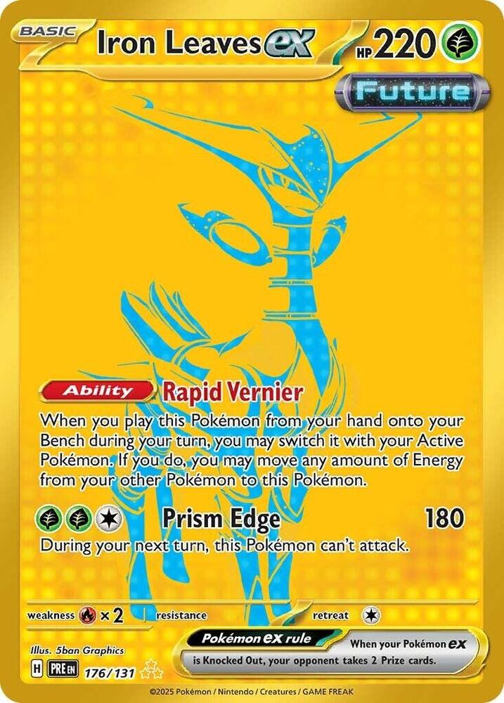 Iron Leaves ex (176/131) [Scarlet & Violet: Prismatic Evolutions] | A1Comics