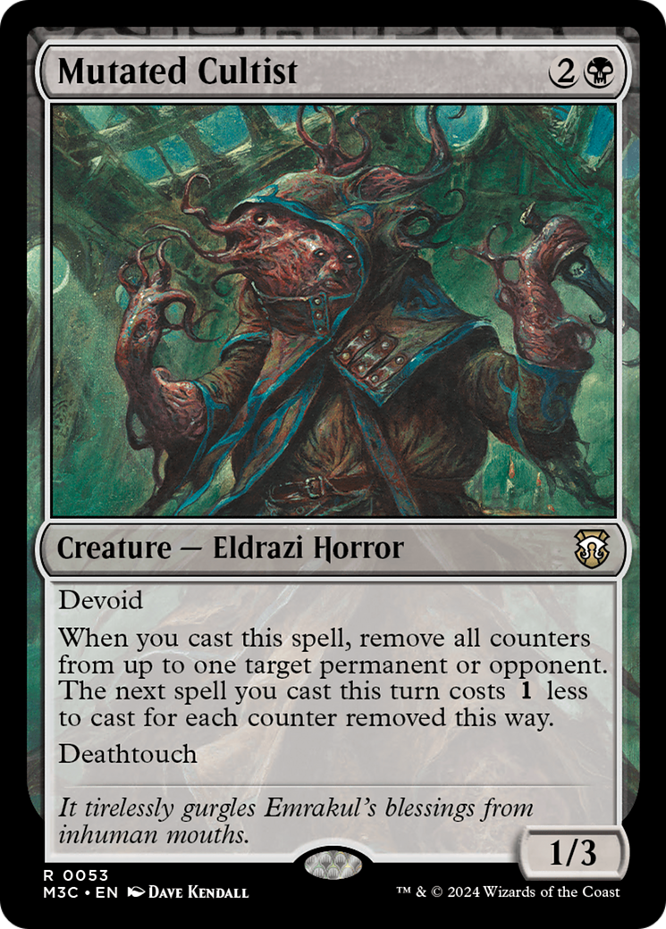 Mutated Cultist (Ripple Foil) [Modern Horizons 3 Commander] | A1Comics