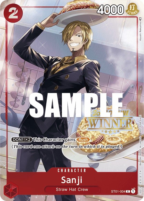 Sanji (Offline Regional 2023) [Winner] [One Piece Promotion Cards] | A1Comics