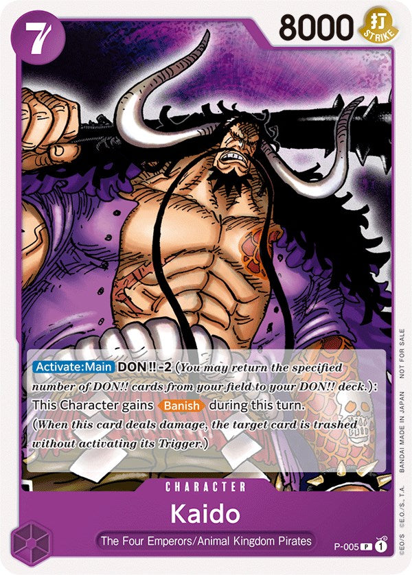 Kaido (Promotion Pack 2022) [One Piece Promotion Cards] | A1Comics