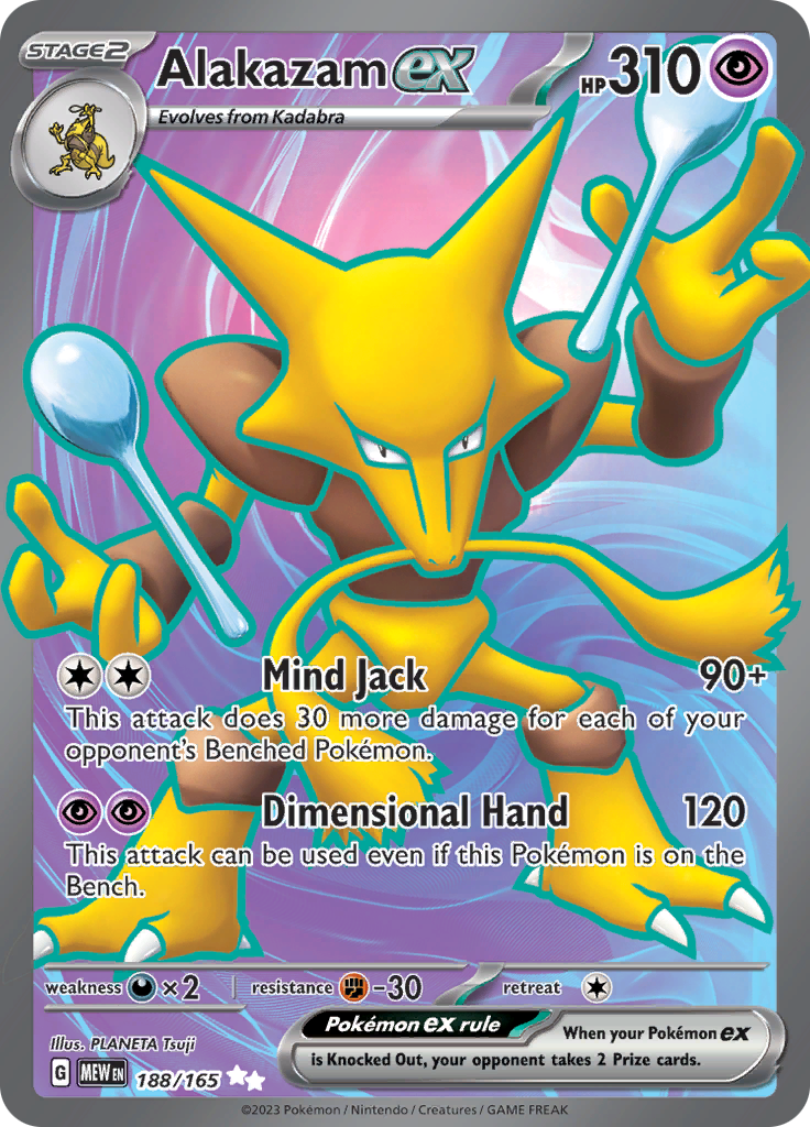 Alakazam ex (188/165) [Scarlet & Violet 151] | A1Comics