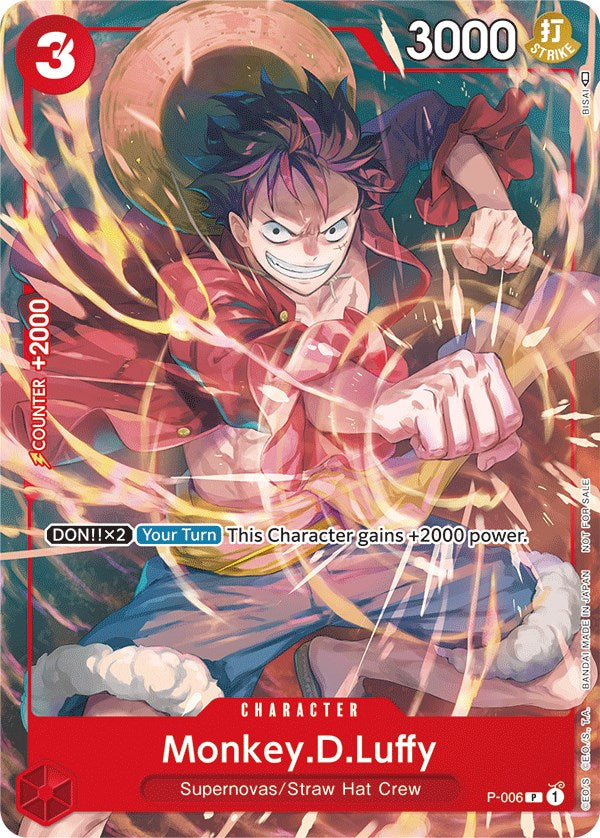 Monkey.D.Luffy (P-006) (Tournament Pack Vol. 1) [One Piece Promotion Cards] | A1Comics