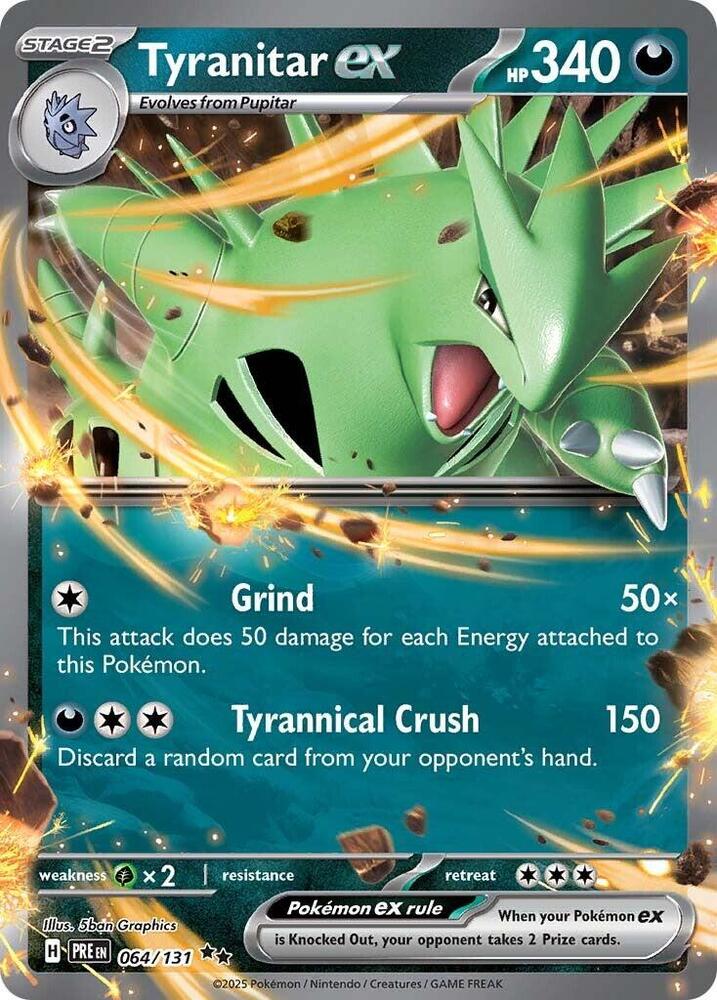 Tyranitar ex (064/131) [Scarlet & Violet: Prismatic Evolutions] | A1Comics