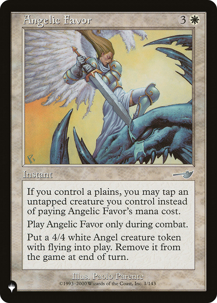 Angelic Favor [The List Reprints] | A1Comics