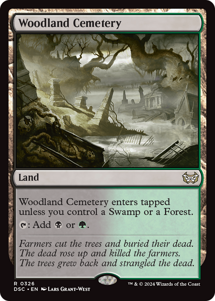 Woodland Cemetery [Duskmourn: House of Horror Commander] | A1Comics