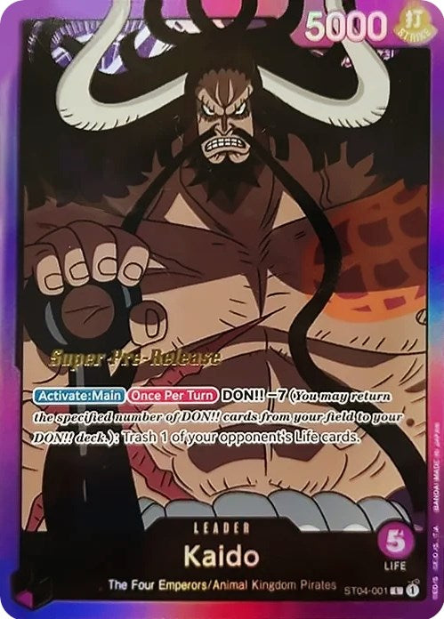 Kaido [Super Pre-Release Starter Deck: Animal Kingdom Pirates] | A1Comics