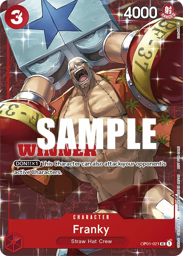 Franky (Tournament Pack Vol. 2) [Winner] [One Piece Promotion Cards] | A1Comics