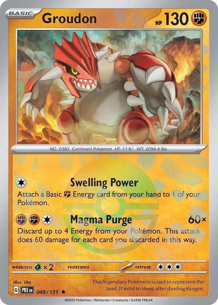 Groudon (049/131) (Poke Ball Pattern) [Scarlet & Violet: Prismatic Evolutions] | A1Comics