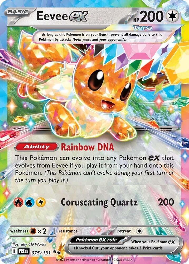 Eevee ex (075/131) [Scarlet & Violet: Prismatic Evolutions] | A1Comics