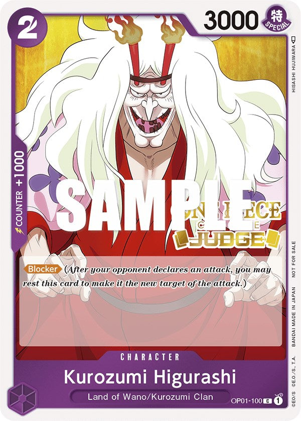 Kurozumi Higurashi (Judge) [One Piece Promotion Cards] | A1Comics