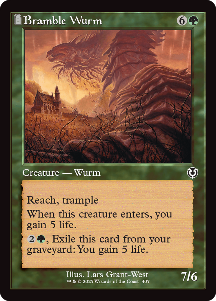 Bramble Wurm (Retro Frame) [Innistrad Remastered] | A1Comics