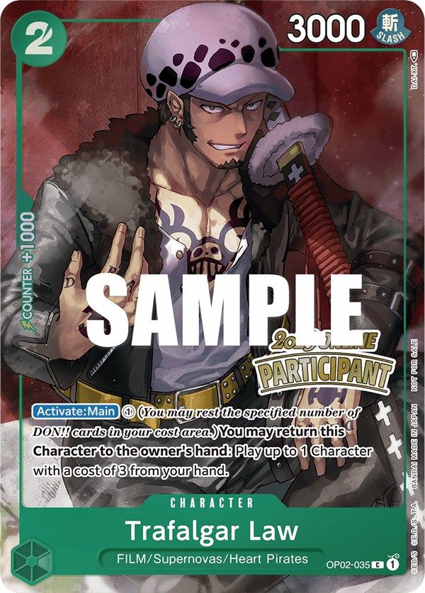 Trafalgar Law (Online Regional 2023) [Participant] [One Piece Promotion Cards] | A1Comics