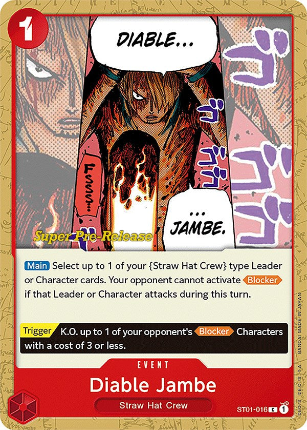 Diable Jambe [Super Pre-Release Starter Deck: Straw Hat Crew] | A1Comics