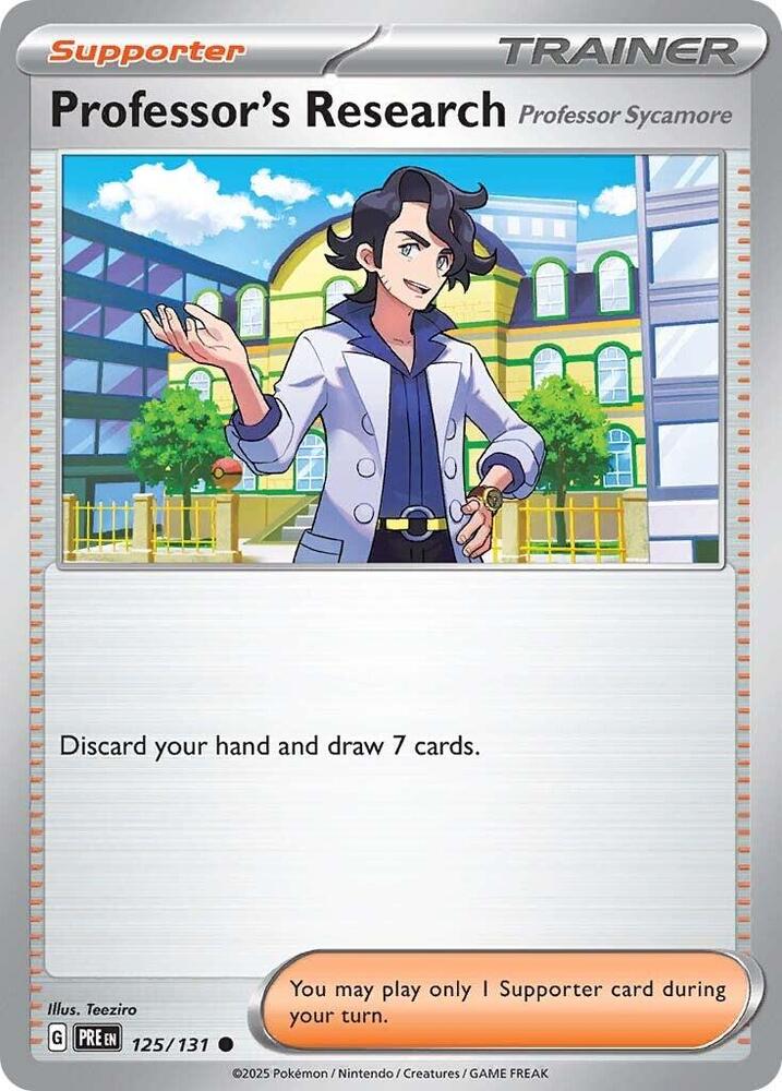 Professor's Research (125/131) [Professor Sycamore] [Scarlet & Violet: Prismatic Evolutions] | A1Comics