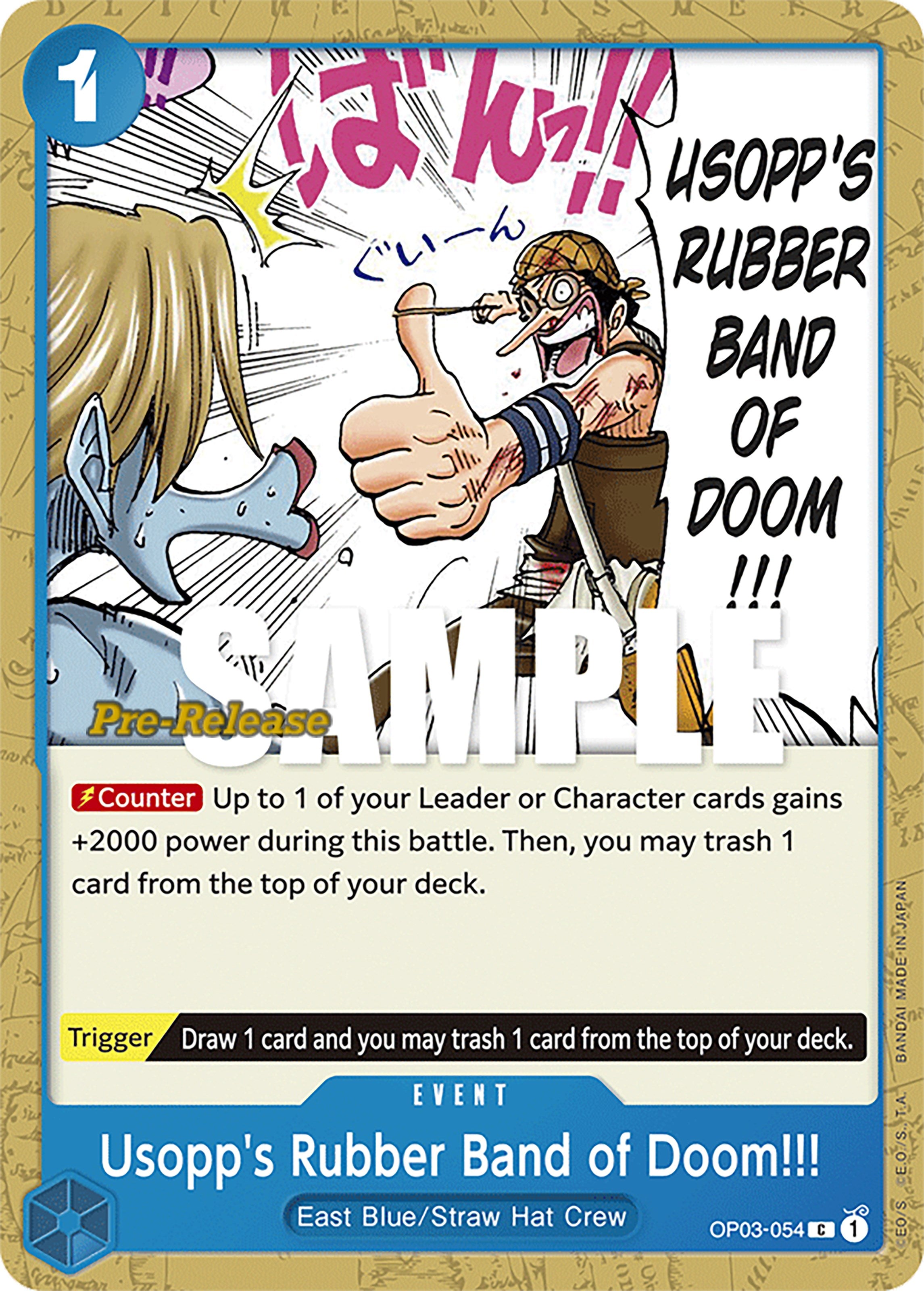 Usopp's Rubber Band of Doom!!! [Pillars of Strength Pre-Release Cards] | A1Comics