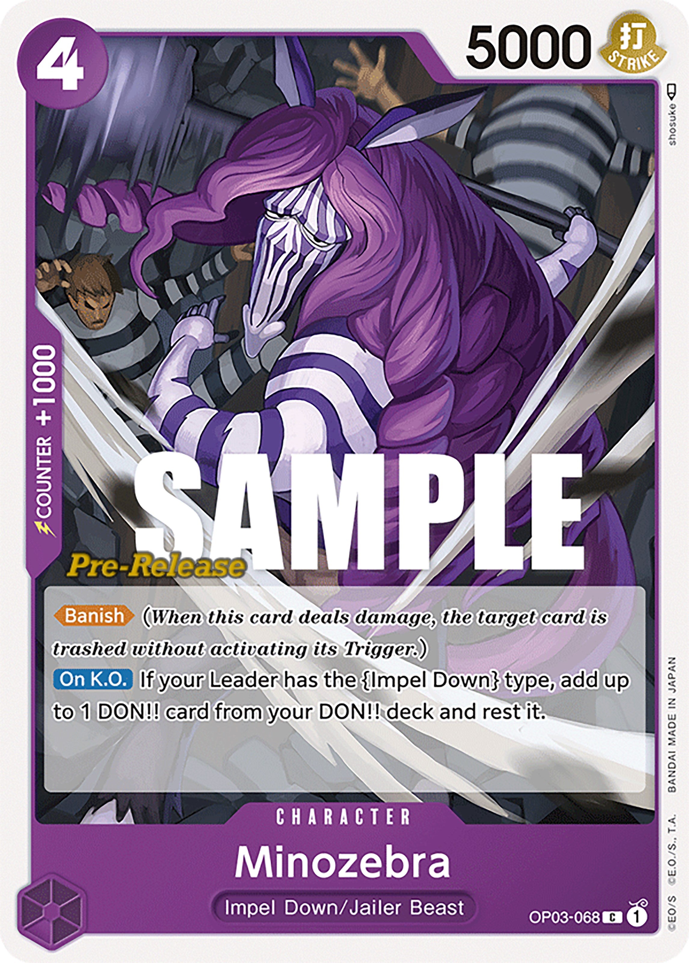 Minozebra [Pillars of Strength Pre-Release Cards] | A1Comics