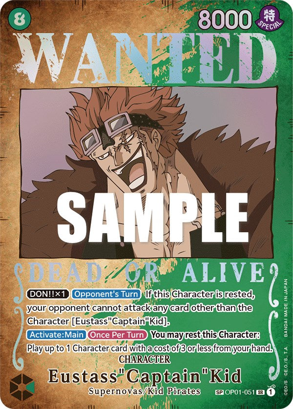 Eustass"Captain"Kid (Wanted Poster) [Pillars of Strength] | A1Comics