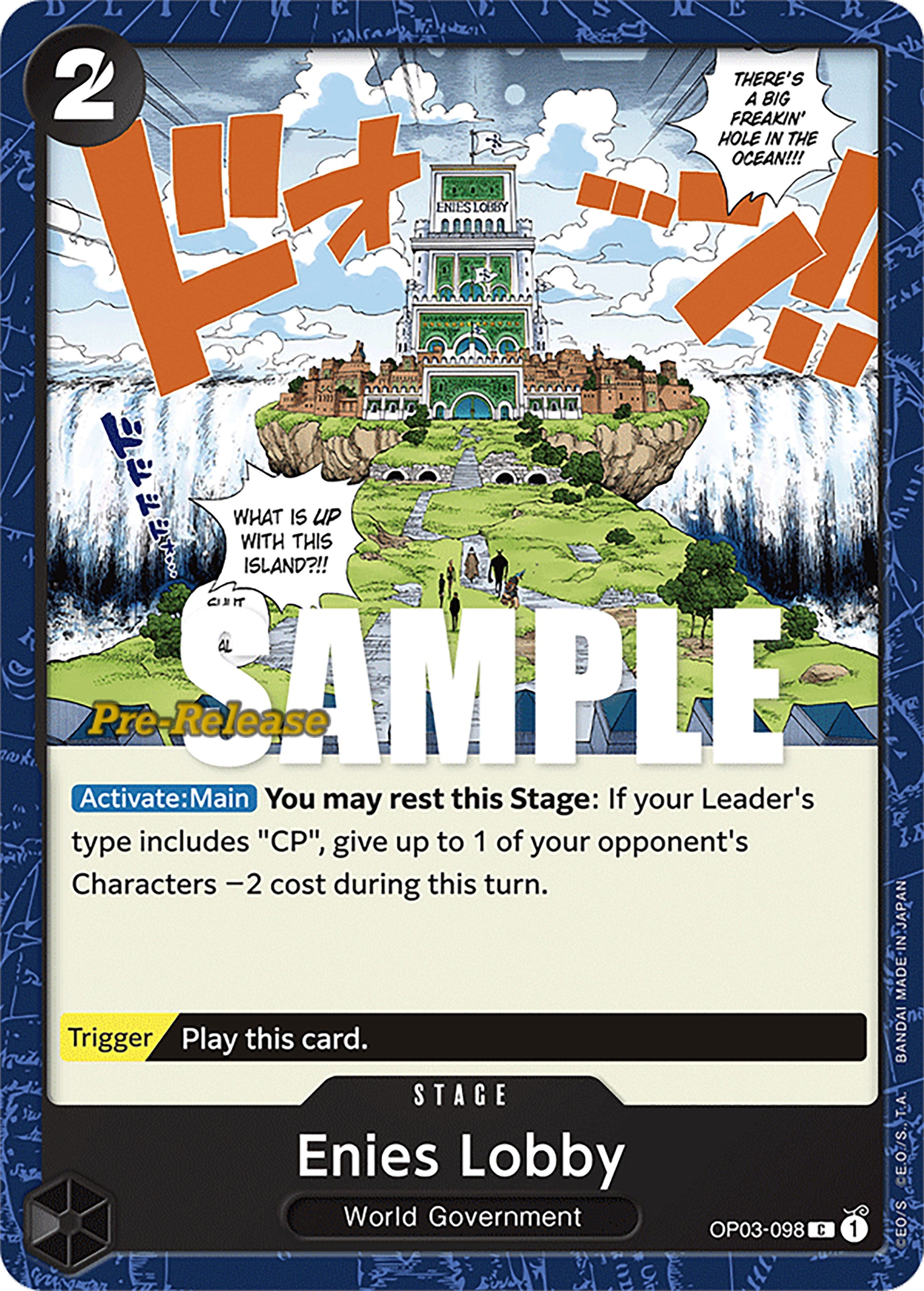 Enies Lobby [Pillars of Strength Pre-Release Cards] | A1Comics