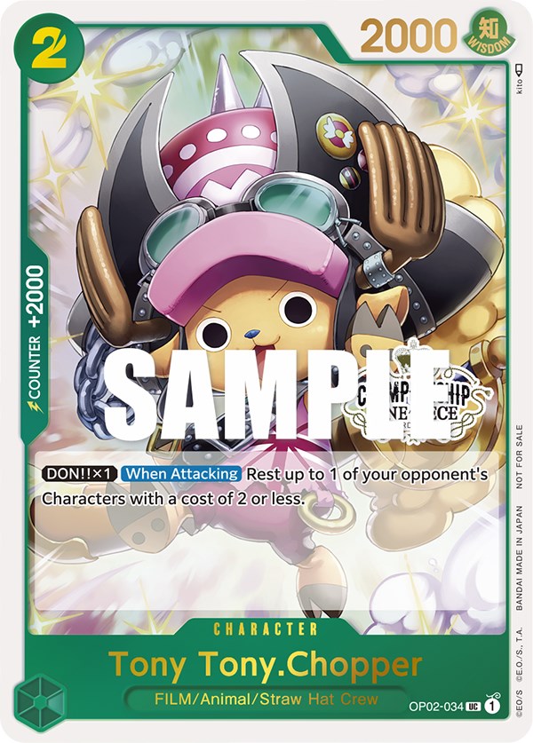 Tony Tony.Chopper (Store Championship Participation Pack) [One Piece Promotion Cards] | A1Comics