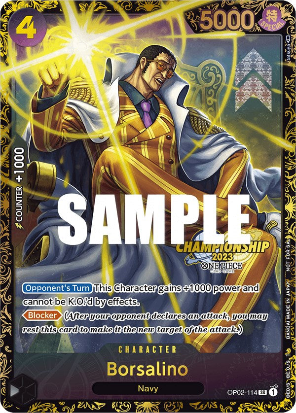 Borsalino (Championship 2023) [One Piece Promotion Cards] | A1Comics