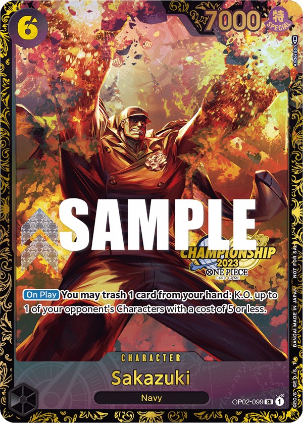 Sakazuki (Championship 2023) [One Piece Promotion Cards] | A1Comics