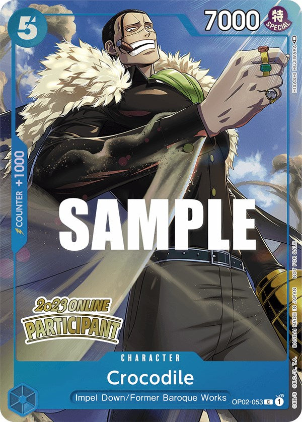 Crocodile (Online Regional 2023) [Participant] [One Piece Promotion Cards] | A1Comics