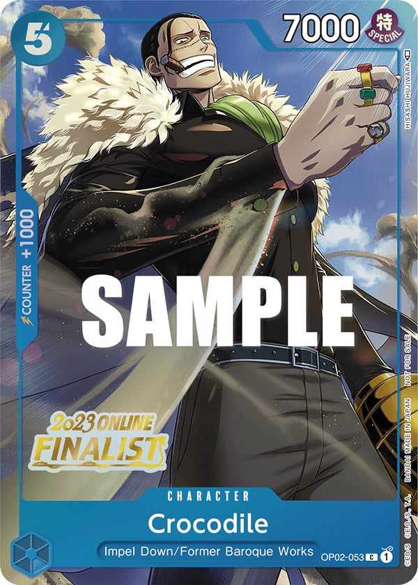 Crocodile (Online Regional 2023) [Finalist] [One Piece Promotion Cards] | A1Comics