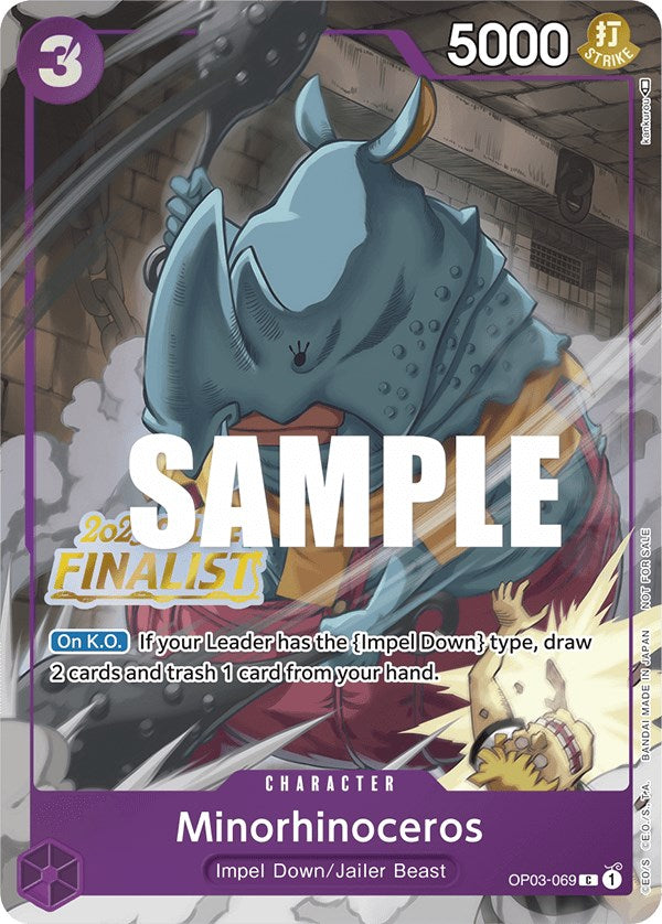 Minorhinoceros (Online Regional 2023) [Finalist] [One Piece Promotion Cards] | A1Comics